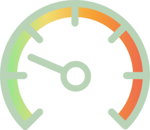 Icon of a gauge for testing your workplace cultural health using the assessment at ACHIEVE Centre for Leadership